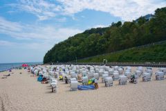 Strandkörbe bis zum Horizont